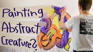 painting abstract creature ? | 32/100 | Relaxing Art Video | Henry Barhocker