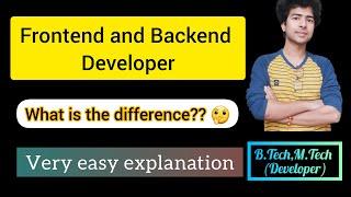 Difference between Frontend and Backend developer ||Easy explanation || Codeguru Amit||