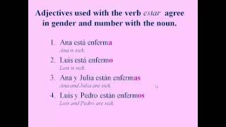 Estar and adjectives