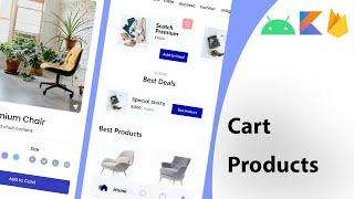 #27 Modern android ecommerce app | Cart Products