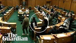 MP rips up bill, leads haka as NZ parliament erupts over Waitangi treaty bill