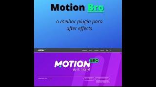 THE BEST  plugin FOR after effects 2020 - MOTION BRO (download demo FREE  )