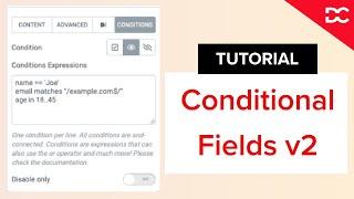 Conditional Fields V2 for Elementor Pro Form - Dynamic Content for Elementor