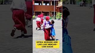 momen haru ketika adik laki-laki mencari kakak perempuan nya ‼️‼️#adikkakak #haru #bahagia #nangis