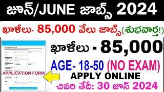 Top 5 Government Job Vacancy in June 2024 | Latest Govt Jobs 2024 | In Telugu