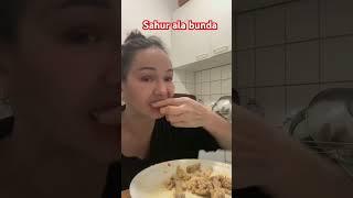 Sahur ala bunda corla makan ceker ayam lezat part 1