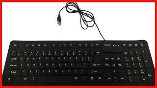 ROCKSOUL Flexible Keyboard Slim Water & Dust Proof (KB-101F106B), Black