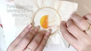Threadpainting in depth: starting off and blending - Hand Embroidery Tutorial
