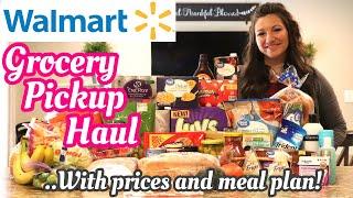 $130 WALMART GROCERY PICKUP HAUL WITH PRICES  NO CONTACT PICKUP GROCERY HAUL AND MEAL PLAN 