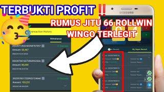 TERBUKTI PROFIT‼️Rumus Jitu 66 Rollwin akurat  | wingo | trik profit rollwin terbaru 