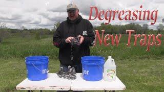 Beginner Trapper Series: How to get oil off new traps