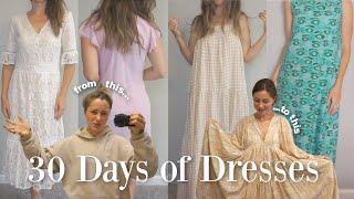 I wore a dress every day for 30 days *I was not expecting this...