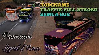 KODENAME TRAFFIK FULL STROBO PREMIUM LEVEL MAX SEMUA BUS PADAT MERAYAP ‼️BUSSID V3.7.1