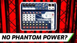 Soundcraft Notepad 12FX: Where's the 48v Phantom Power?