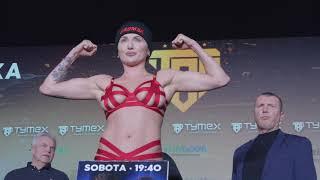 BRODNICKA vs KOLEVA: Oficjalne ważenie przed walką! Tymex Boxing Night 16