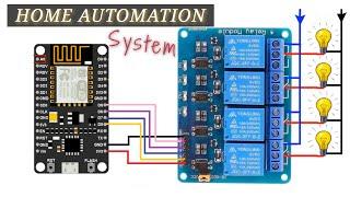 How to make Home Automation System using Nodemcu 4 channel relay, and New Blynk App