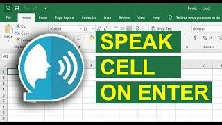 Excel tutorial for Beginners - How to use Speak Cell in Excel