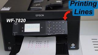 Epson WF 7820 Printing Lines (Vertical or Horizontal) Fix in 2 Steps !