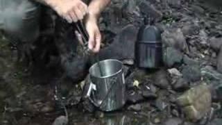 How to filter water from a river for drinking in the UK