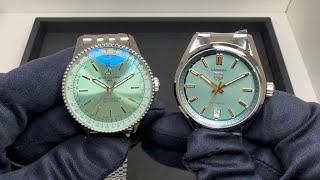 Which Pistachio Green Dial? (Tag Heuer Carrera or Breitling Navitimer)