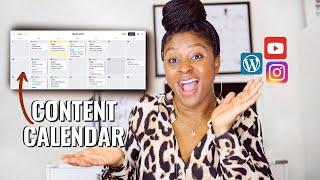 CREATE CONTENT CONSISTENTLY! | How to create a content calendar for Blog and Youtube