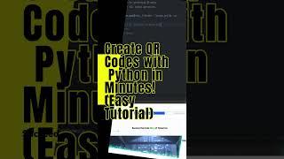 QR code Generation #python #pythonprogramming #learning #qr #qrcode #qrscanner #coding #project