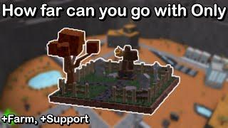 How far can you go with Graveyard (+Farm, +Support) | Roblox Tower Battles