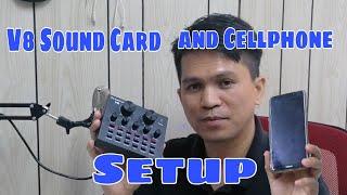 V8 Sound Card + Cellphone Setup Easy Way