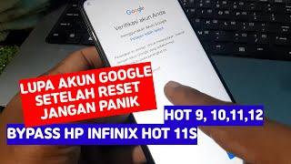 Cara perbaiki lupa akun google setelah reset hp infinix hot 11s