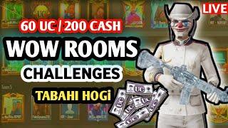 Wow Rooms Live | Tdm Rooms Live  _ Pubg Mobile Live Rooms