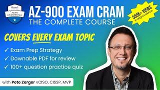 AZ-900 Azure Fundamentals Exam Cram (2024 Edition) - Full Course