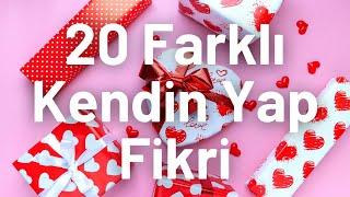 Evde Yapılacak 20 Farklı Kendin Yap Hediye Fikri | Kendin Yap Hediye | 20 DIY Gift Ideas