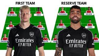 ARSENAL FIRST TEAM VS RESERVE TEAM |Squad Depth | Arsenal lineups 2023/2024