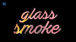 Create a Glass Text with Smoke Effect! |photoshop tutorial #photoshop #tutorial #graphicdesign