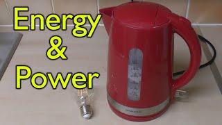 Power and Energy - Watts vs Watt Hours, Energy Cost and Battery Capacity