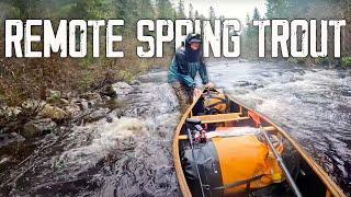 Six Day Remote Spring Trout Fishing Adventure - Portaging, Camping & Canoeing in Interior Algonquin