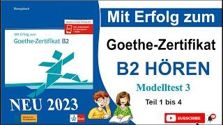 Goethe Zertifikat B2 Hören 2023 | DTZ Prüfung Hörverstehen 2023 | ÖSD | Telc B2 Hören 2023 #MD3