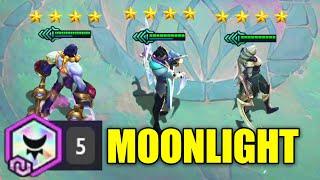 5 MOONLIGHT⭐⭐⭐⭐ 3 Units into 4 STAR! (Teamfight Tactics TFT Fates Set 4)