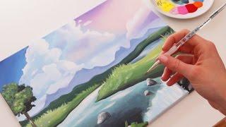 How to Paint a Cute Landscape