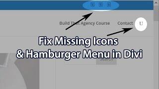 How To Fix Missing Icons in Divi Menu & Header