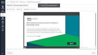 Module 5 Knowledge Check | AWS Academy Cloud Foundation | Networking and Content Delivery