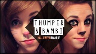 Easy Bambi + Thumper (Deer + Bunny) Inspired Halloween Makeup Tutorial | Kimtrovert