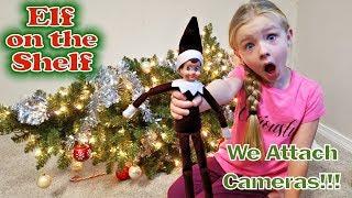 Evil Elf on the Shelf Caught Moving on Camera! We Attach Real Spy Cams to the Bad Elf!!!