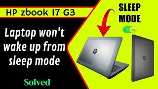 HP zbook 17 g3 Laptop Freezing After Sleep Mode Windows 10/11 || Sleep mode problem fix