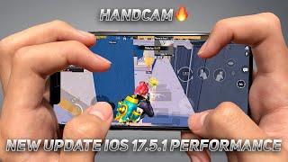 iPhone XS Max PUBG Mobile Full Handcam Gameplay  | New Update iOS 17.5.1 PUBG/BGMI TEST! 