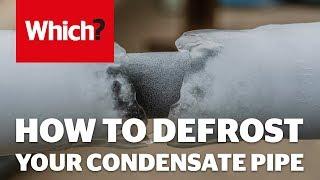 How to defrost your condensate pipe