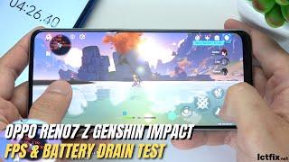 Oppo Reno7 Z Genshin Impact Gaming test | Snapdragon 695