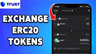 How To Exchange ERC20 Tokens On Trust Wallet 2024 | Swap Ethereum-Based Tokens