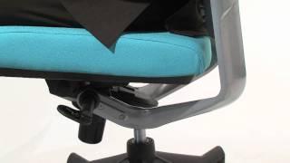 Office chairs with advanced and knee tilt mechanisms.mov