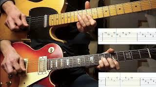 How To Play - Hotel California - Guitar Solo [TAB+BACKING-TRACK]